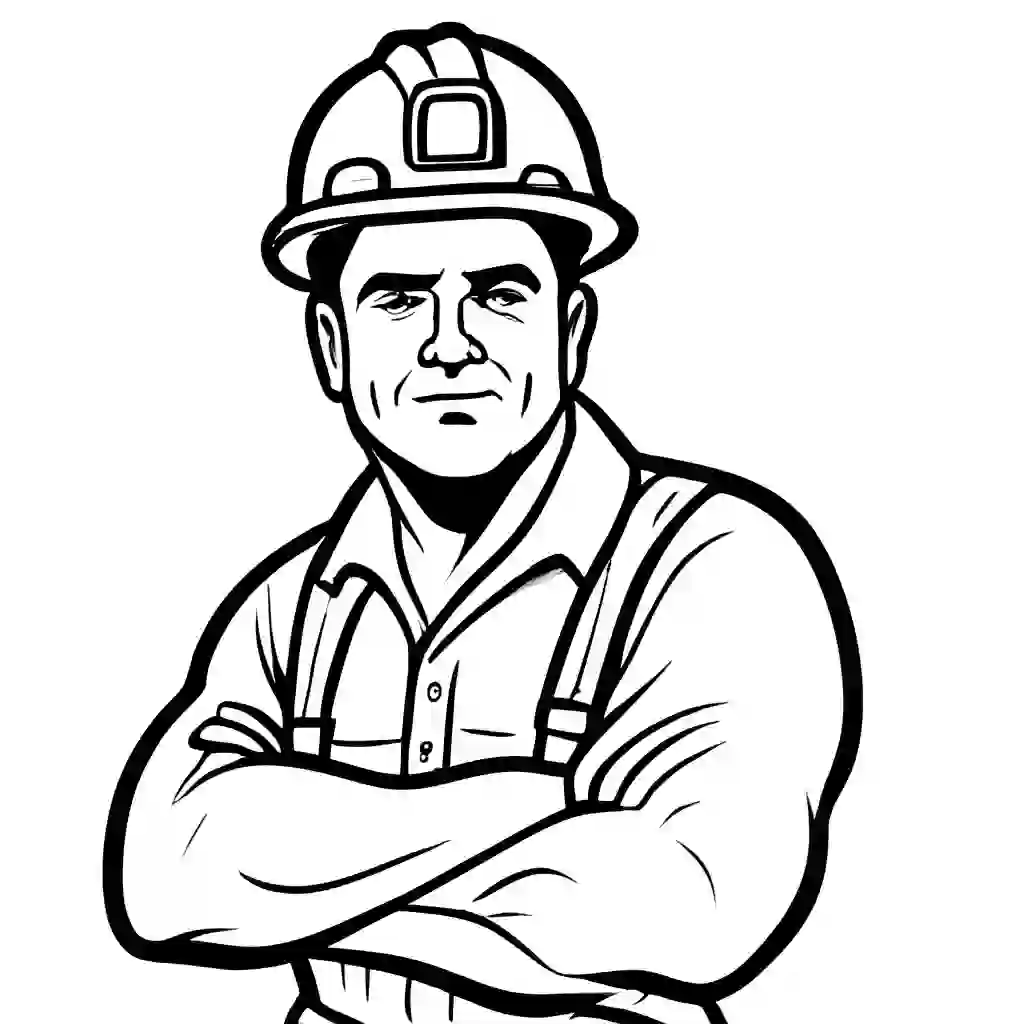 Miner coloring pages